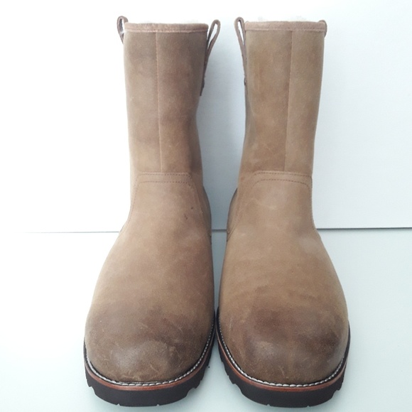NWOT UGG Australia Stoneman  Chestnut Suede Boots - Picture 7 of 8
